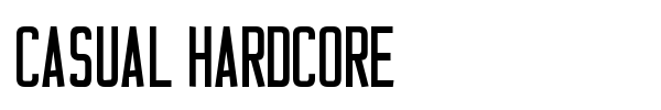 Casual Hardcore font preview